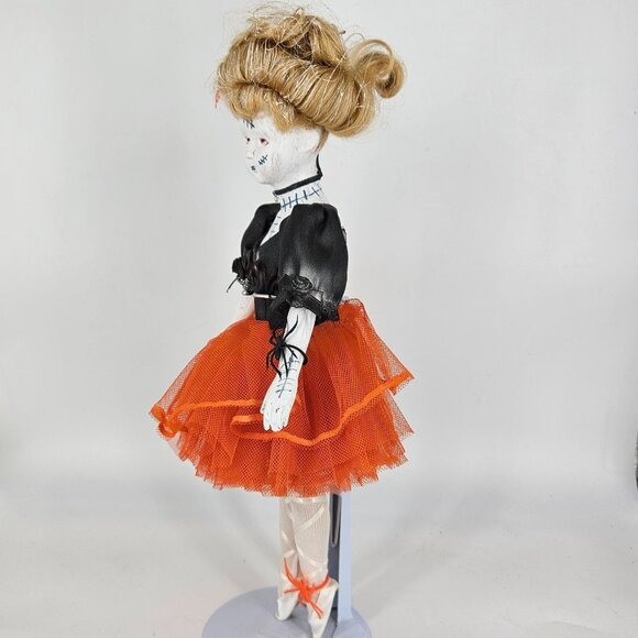 Haunted Doll Girl OOAK Artist Hand Painted Scary Spooky Halloween Porcelain 14" - Picture 7 of 12